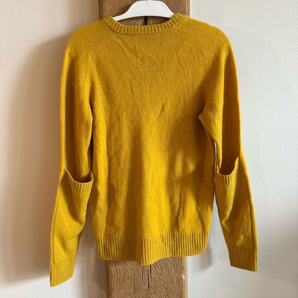 Joseph 100% Wool N-Neck Sweater Sz Small Yellow - Picture 5 of 6